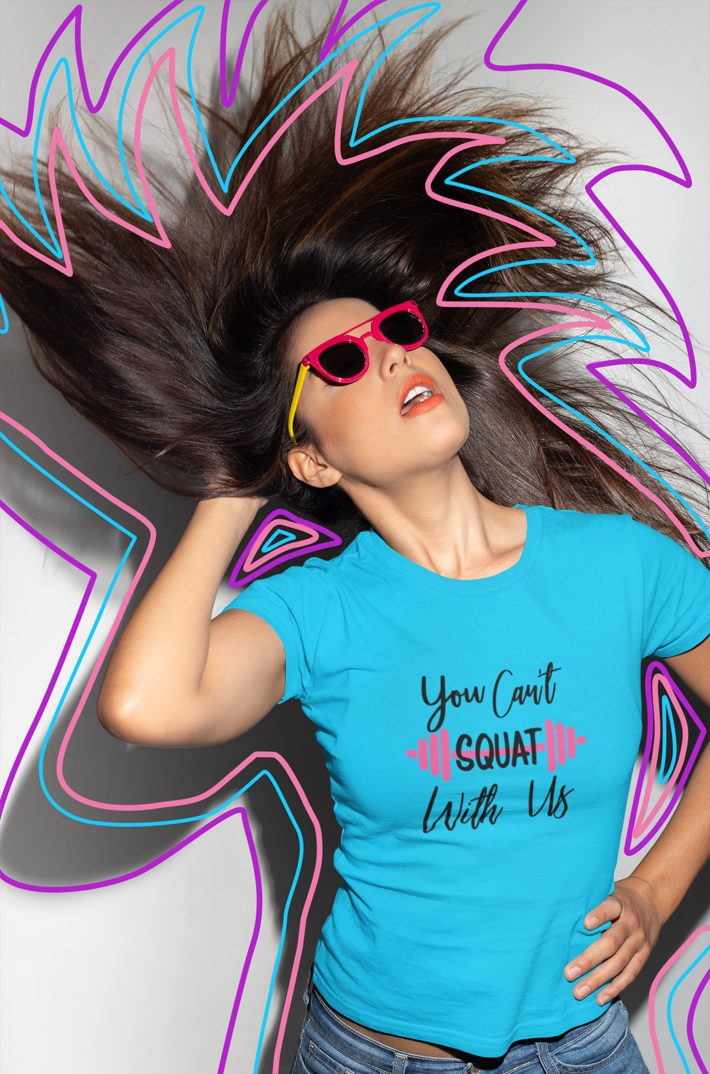 You can’t Squat with us. Workout T-shirt